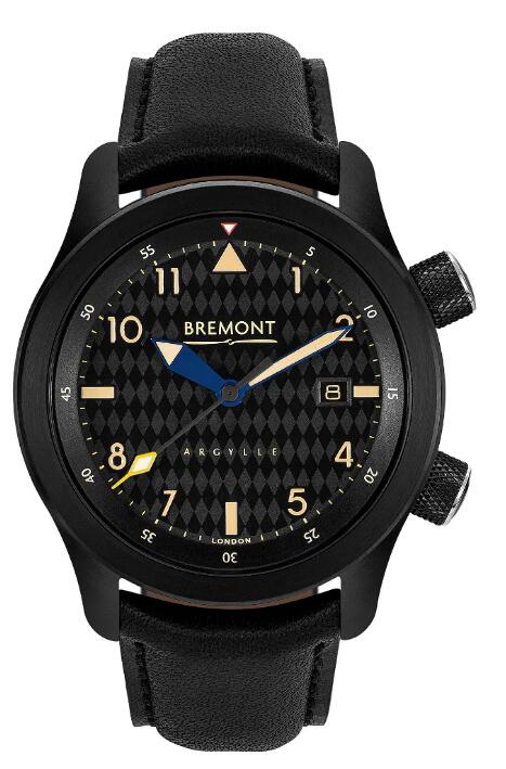 Replica Bremont Watch Argylle Jet Steel Black Dial